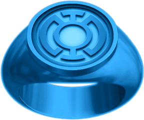 Blue Lantern Power Ring Green The Animated Series - Green Lantern Blue Lantern Ring Png