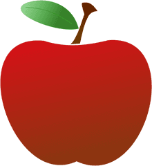 Download Hd Red Apple Clipart - Teacher Apple Clipart Png