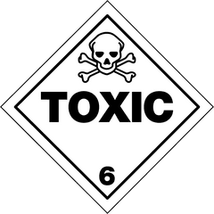 Hazmat Class 6 Toxic - Toxic Placard Png