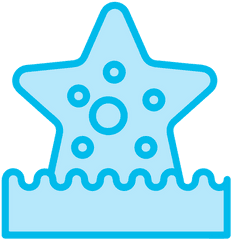 Starfish Icon Of Colored Outline Style - Available In Svg Vector Graphics Png