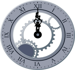 Clock Clipart Png - Transparent Png Roman Numeral Clock