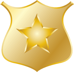 Gold Police Badge Icon 12508 - Free Icons And Png Backgrounds Transparent Background Police Badge Clipart