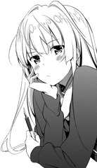 Eriri Sawamura Manga - Lonely Anime Girl Png