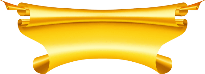 Golden Ribbon Transparent Background - Vector Ribbon Gold Png