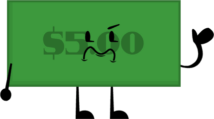 5 Dollar Bill Pose - Oi Dollar Png