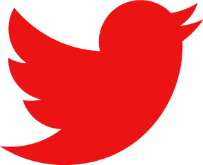 Red Twitter Logo Png Transparent - Twitter Red Logo Transparent