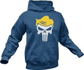 Trump Punisher Skull Hoodie - Donald Trump Punisher Skull Hoodie Png