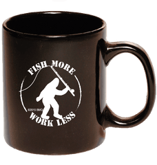 Bmo Original Fish More Work Less 11 Oz Coffee Mug Logo - Make Levees Not War Png
