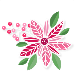 Poinsettia Svg Cuts Scrapbook Cut File Cute Clipart Files - Decorative Png