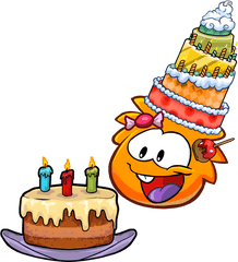 Birthday Hat Png Clipart - Clip Art Library Club Penguin Happy Birthday Png
