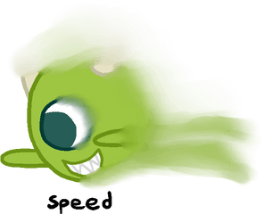 I Drew You A Blurry Mike Wazowski Speed - Mike Wazowski Face Swap Black Background Png