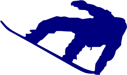 Snowboard Navy Blue Png Svg Clip Art For Web - Download Snowboard Black And White