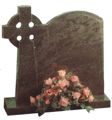 Standing Celtic Cross Memorial - Headstone Png