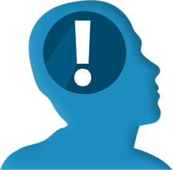 Head Profile With Exclamation Point - Concept Meaning Png