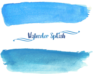 Watercolor Blue Png Clip Library - Png Azul