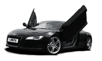 Black R8 Audi Png Car Image