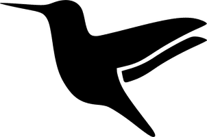 Silhouette Pic Black Hummingbird Free Transparent Image HQ - Free PNG