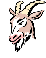 Vector Goat Face Download HQ - Free PNG