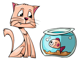 Vector Cat Free Clipart HD - Free PNG