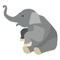 Vector Elephant Free Transparent Image HQ - Free PNG