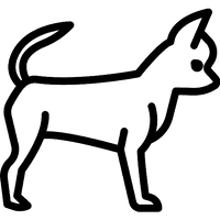 Silhouette Dog Face PNG File HD