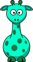 Small Giraffe Vector Free Download PNG HD