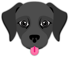 Emoji Black Labrador Dog Download Free Image - Free PNG