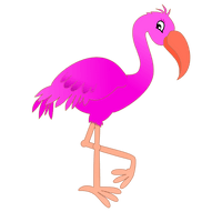 Vector Pink Flamingo Bird Free Transparent Image HQ - Free PNG