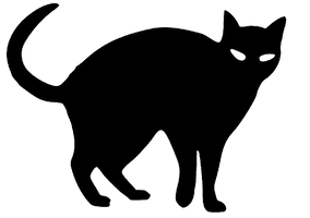 Vector Halloween Cat Free PNG HQ