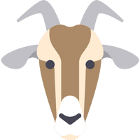 Vector Goat Face PNG Free Photo