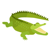 Alligator Vector PNG Free Photo