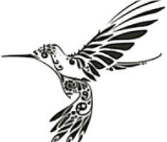 Flying Silhouette Hummingbird HD Image Free - Free PNG