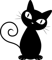 Photos Vector Black Cat PNG File HD