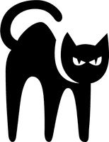 Photos Vector Halloween Cat HQ Image Free - Free PNG