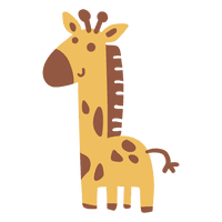 Small Giraffe Vector Pic Free Download PNG HD