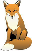 Cute Vector Fox Free HD Image - Free PNG