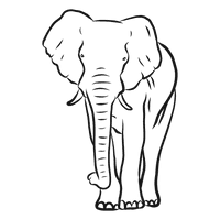 Vector Elephant Download HD - Free PNG