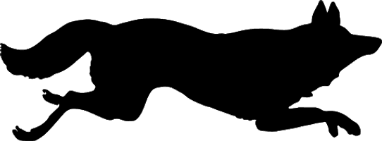 Silhouette Vector Fox PNG Image High Quality