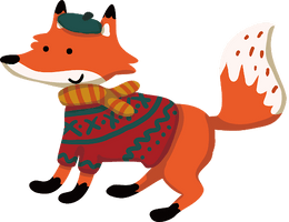 Cute Vector Fox Free Transparent Image HQ - Free PNG