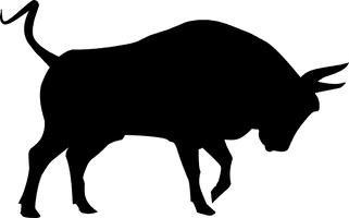 Vector Black Bull PNG Free Photo