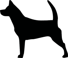 Standing Vector Black Dog Free HQ Image - Free PNG