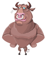 Vector Bull Face Free HQ Image - Free PNG