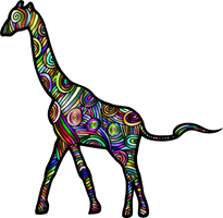 Small Giraffe Vector Free HQ Image - Free PNG