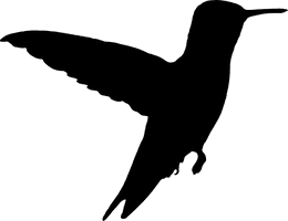 Flying Silhouette Hummingbird Free HD Image - Free PNG