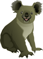 Koala Vecrtor PNG Image High Quality