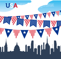 United Of States Flag Text The - Free PNG