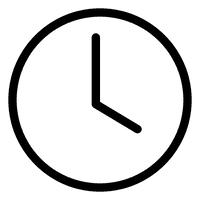 Clock Symbol Icons Computer Black Line - Free PNG