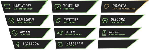 Media Brand Label Streaming Template Twitch - Free PNG