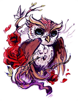 Flash Owl Artist Rose Tattoo Free Transparent Image HQ - Free PNG