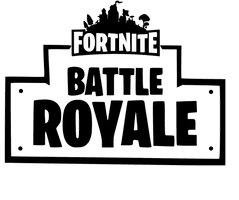 Text Royale Black Fortnite Battle Logo - Free PNG